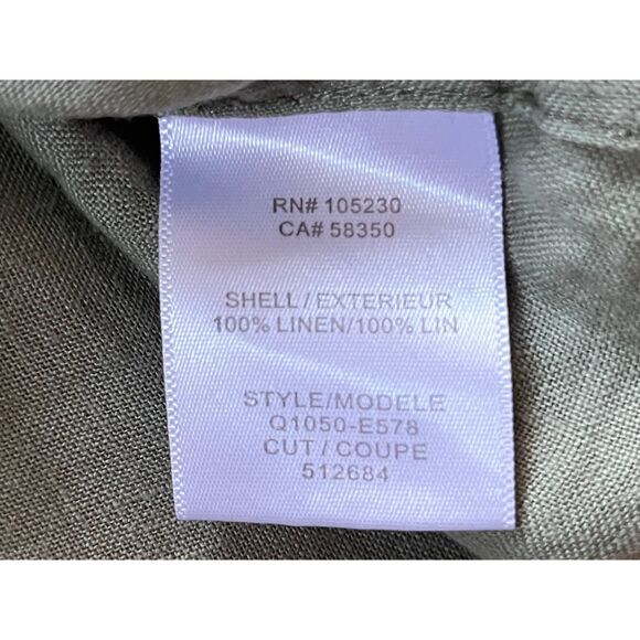 EQUIPMENT Femme Green Stripe Sleeveless Button Back Tank Top  Woman's Size Large - Picture 6 of 10